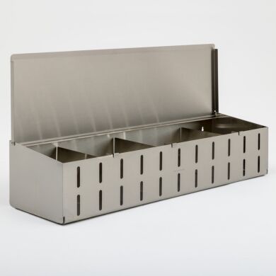 Wall-Mounted; Enclosed BioSafe® Stainless Steel Modular Storage Unit; 24