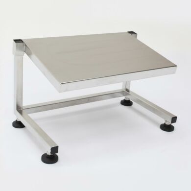 Terra's BioSafe® 304 Stainless Steel Footrests stand up to harsh cleaning agents and provide a firm foot platform while working