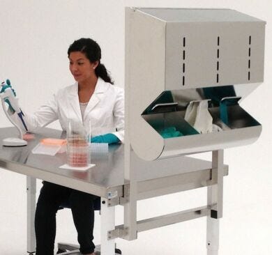 Glove Dispenser Mounting Frame for Workstation  |  4952-21 displayed