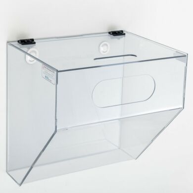 Static dissipative PVC wall mounted single compartment glove dispenser  |  4950-74 displayed