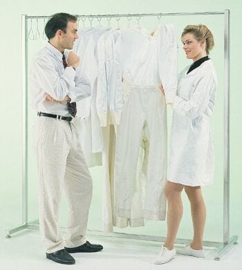 Garment Rack Storage Dual Rack Sliding position aquare tube frame  |  9230-02 displayed