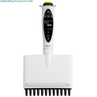 12-channel LH-747441 Picus 2 Electronic Pipette by Sartorius with a 5-120 µL volume range, an adjustment wheel, safety features and connectivity