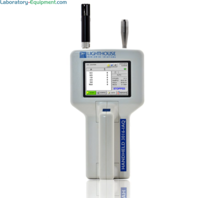 6-channel airborne particle counter with a 0.3 - 10.0 μm sensitivity range and mass concentration mode for spot-checking critical environments and cleanrooms