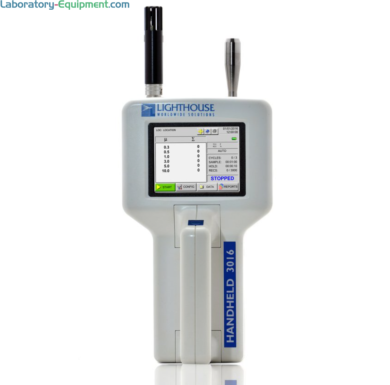 Lightweight 6-channel airborne particle counter with a sensitivity range from 0.3 - 25.0 μm ideal for spot-checking critical environments and cleanrooms