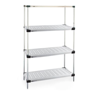 304 Stainless steel adjustable shelves with louvered surface