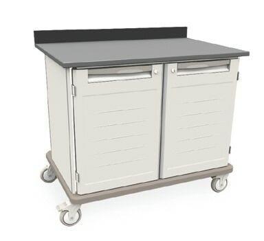 Starsys mobile work center with epoxy resin top and locking doors  |  1311-40 displayed