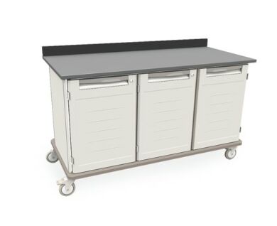 Starsys mobile work center with epoxy resin top and locking doors  |  1311-41 displayed