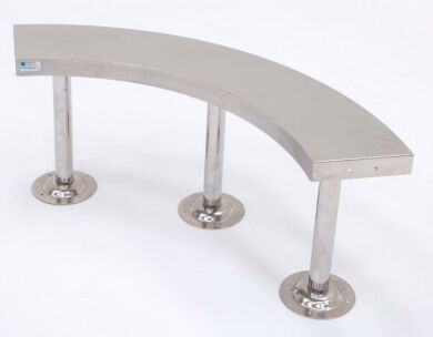 Cleanroom-compliant, aseptic benches for ISO-rated gowning rooms