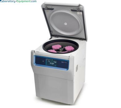 4-liter Floor Model Multifuge X4F Pro Centrifuge by Thermo Fisher Scientific with a 100-program run and color touchscreen LCD display designed to save benchtop   |  1717-63 displayed