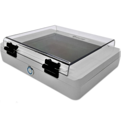 MyView E3100 Transilluminator by Accuris with 302 nm, four 6W UV bulbs, a 165 x 135 mm viewing surface and a UV blocking cover; compatible with SmartDoc
