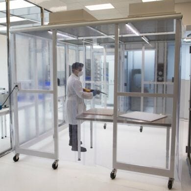 Containment Room isolates dirty operations inside a lab or cleanroom | 6604-50A displayed