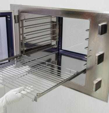 Removable BioSafe shelf with runner: designed for easy removal and cleaning or autoclaving | 2639-00 displayed