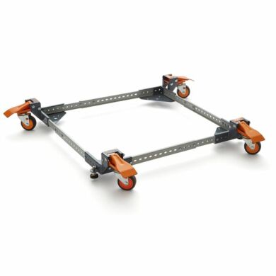 Four wheel locking steel foot levers
