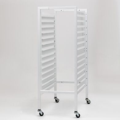 Mobile Storage Rack; Adjustable, Powder-Coated Steel, 48