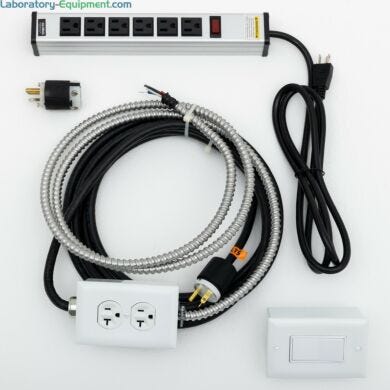 ValuLine™ cleanroom power supply unit provides power for up to 3 FFUs and 3 lights  |  6600-20B-VL displayed