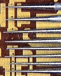 Probe Tips are produced by a unique electro-mechanical process, these tungsten probes feature parabolic tips to minimize breakage  |  9111-01 displayed