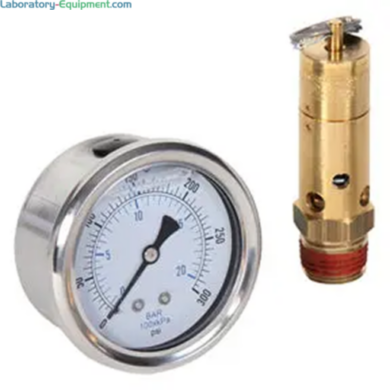 Atlas Copco PRV and Gauge Kit; pressure relief valve and pressure gauge for compressed air system safety and monitoring  |  6800-50 displayed
