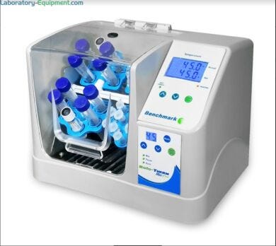 Variable speed Roto-Therm Plus Incubated Tube Rotator with mix, pause and rock modes, 5 to 70 rpm speed range; optional tube holders and PCR vessels