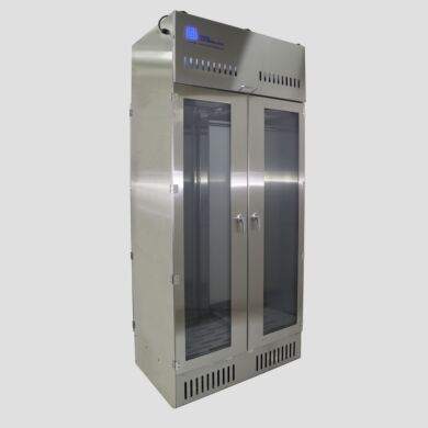 Double-door pass-through cabinet with interlocking doors and HEPA filtration | 2633-02 displayed