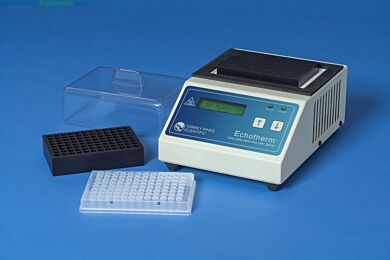 The EchoTherm IC25 Programmable Digital Dry Bath is compact and uses little bench space  |  5005-02 displayed