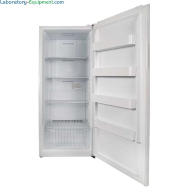TSV20RPSA and TSV20FPSA Convertible Refrigerators/Freezers by Thermo Fisher Scientific include three adjustable shelves and four fixed door shelves  |  6708-PP-09 displayed