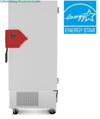 Energy-efficient 16.8 cu. ft. UFV Ultra-Low Temperature Freezer by BINDER with R-290 and R-170 with detachable inner doors and stainless steel interior  |  6707-94 displayed