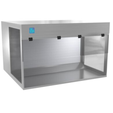 Powered by a UL-Listed fan filter unit, this hood delivers dependable, safety-certified airflow performance you can count on in any professional setting  |  1675-48-SS-SD displayed