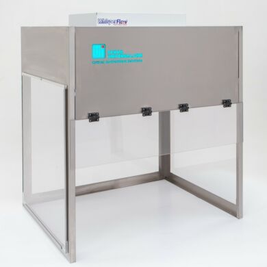 Universal Benchtop Vertical Laminar Flow Hood; 3ft wide, ISO 5 - class 100 mini-cleanroom environment, with static-dissipative PVC panels | 1675-53-36 displayed