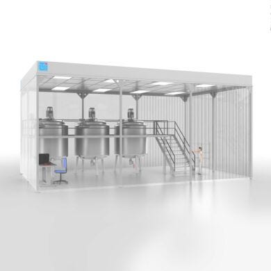 Contamination-controlled high bay cleanroom with extended vertical clearance for tall equipment and large systems | 6604-PP-07 displayed