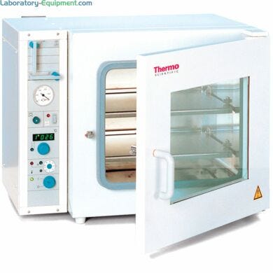 Vacutherm™ vacuum heating and drying oven reduces drying time for temperature sensitive materials; provides inert heating environment  |  1709-11 displayed