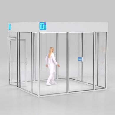 ValuLine® hardwall modular cleanrooms make contamination control accessible and affordable, adapting to virtually any facility layout  |  6600-21A-VL-1010 displayed