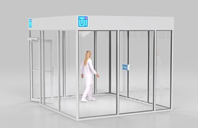 ValuLine® hardwall modular cleanrooms make contamination control accessible and affordable, adapting to virtually any facility layout  |  6600-21A-VL-1210 displayed