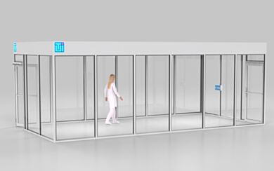 ValuLine® hardwall modular cleanrooms make contamination control accessible and affordable, adapting to virtually any facility layout  |  6600-21A-VL-1224 displayed