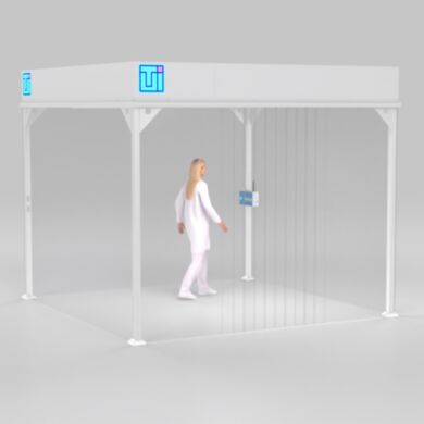 ValuLine® softwall modular cleanrooms make contamination control accessible and affordable, adapting to virtually any facility layout  |  6600-66A-VL-1010 displayed