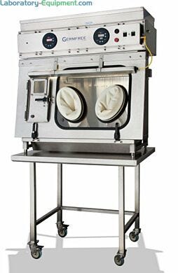 VersaFlow Benchtop Mini Laminar Flow Glovebox (Shown with optional stand)  |  5607-45 displayed