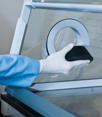 Used to seal the waste chute on enclosures  |  3646-58 displayed