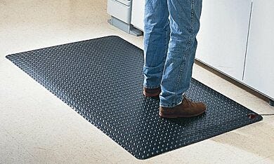 Quickly drains static electricity off workers  |  5606-17 displayed