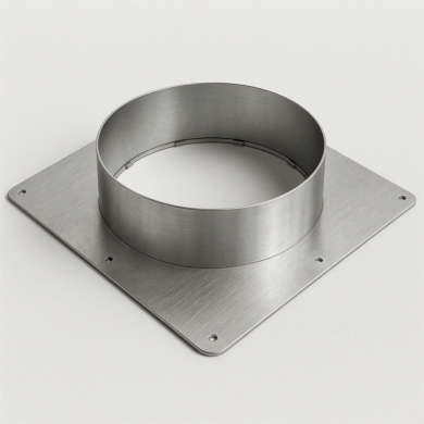 Duct Flange Adapter for WhisperFlow® Portable HEPA Filtration System  |  6601-67-SS displayed