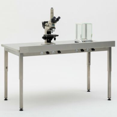 Work Station, Vibration-Free; 304 Stainless Steel, Solid Top, 48