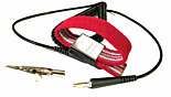 Wrist Strap; Economy, Adjustable Band w/Coil Cord, 4mm