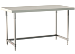 304 Stainless Steel TableWorx Work Tables with a 3-Sided Frame by Metro