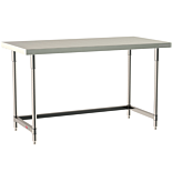 316 Stainless Steel TableWorx Tables with 304 SS Legs and 3-Sided Frame by Metro