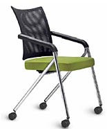 Chair; ISO 8, Nylon, Black, Tubular Steel, 18