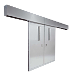 Door; Fire-Rated, Bi-Parting, Horizontal Sliding, 304 or 316 SS, Custom