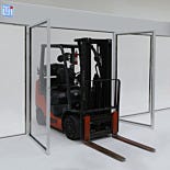 Equipment Access Doors for Hardwall Cleanroom