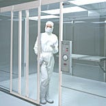 Manual Slide Doors for Terra Cleanrooms, Aluminum