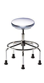 Traxx Adjustable-Height ISO 8 Cleanroom Stools by BioFit