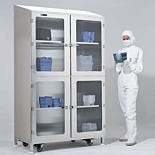 Stainless Steel Locking Cleanroom Storage Cabinets