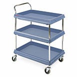 Deep Ledge Series Polymer Utility Carts by InterMetro