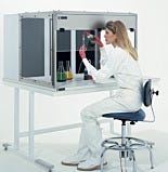 ValuLine™ Benchtop Ducted Fume Hoods, Horizontal Flow
